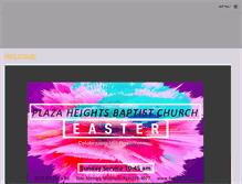 Tablet Screenshot of plazaheights.org